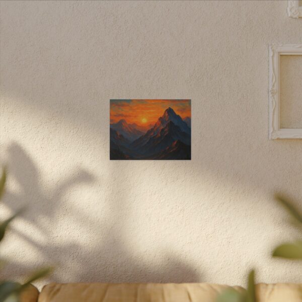 Mountain Sunset Canvas Art Print - Vibrant Scenic Wall Decor - Image 3
