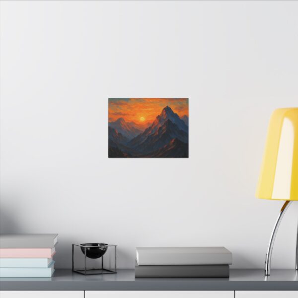 Mountain Sunset Canvas Art Print - Vibrant Scenic Wall Decor - Image 4