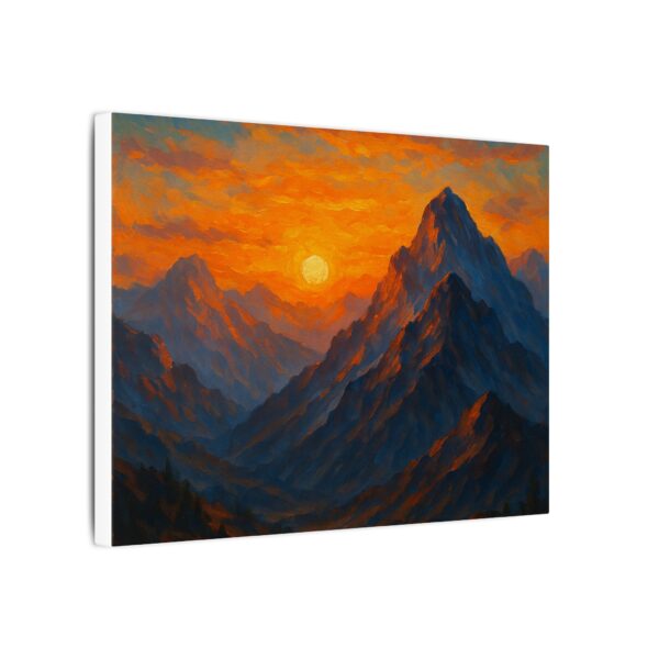 Mountain Sunset Canvas Art Print - Vibrant Scenic Wall Decor - Image 2